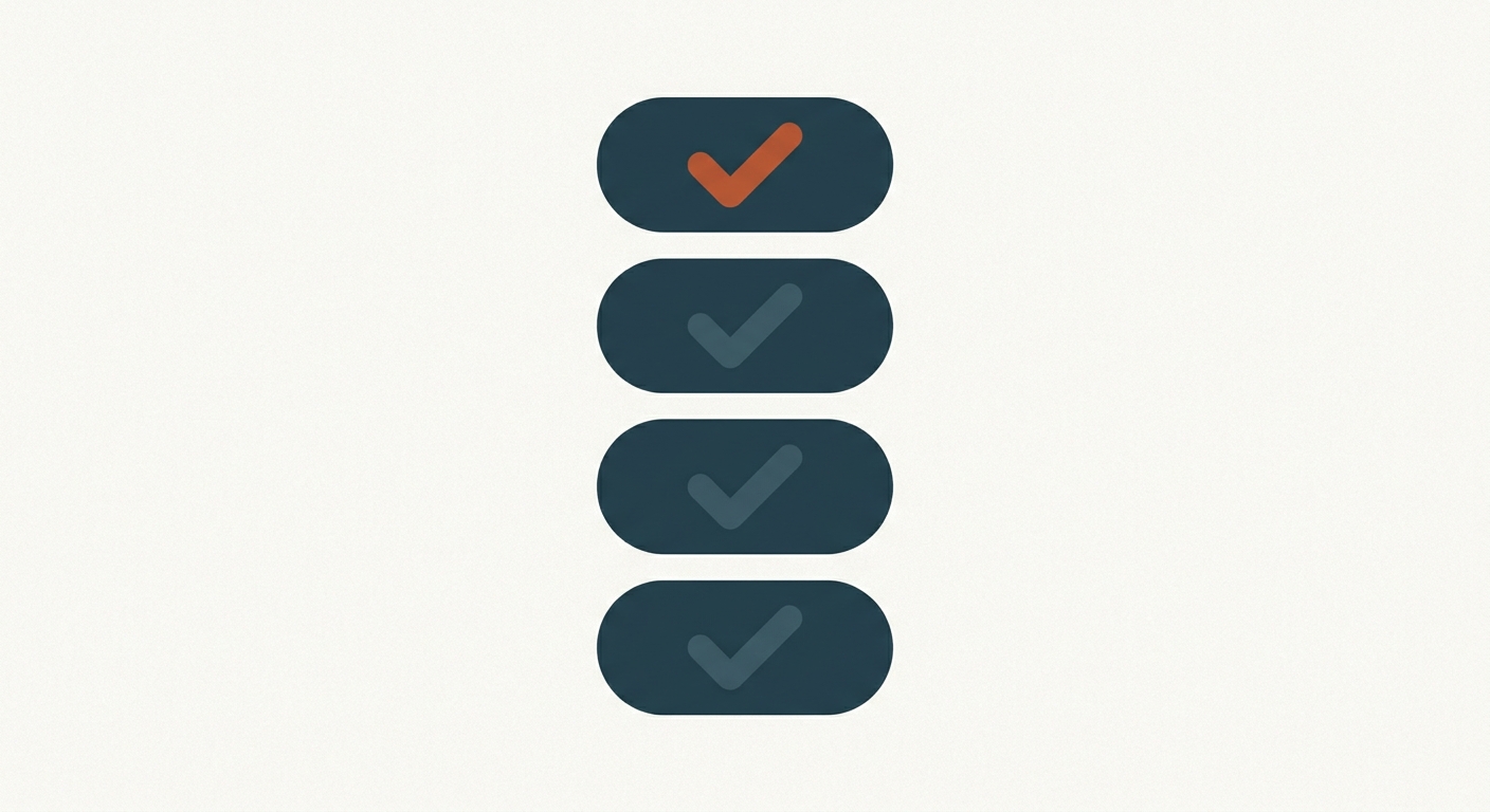 A checklist illustrating AEO readiness signals for AI visibility